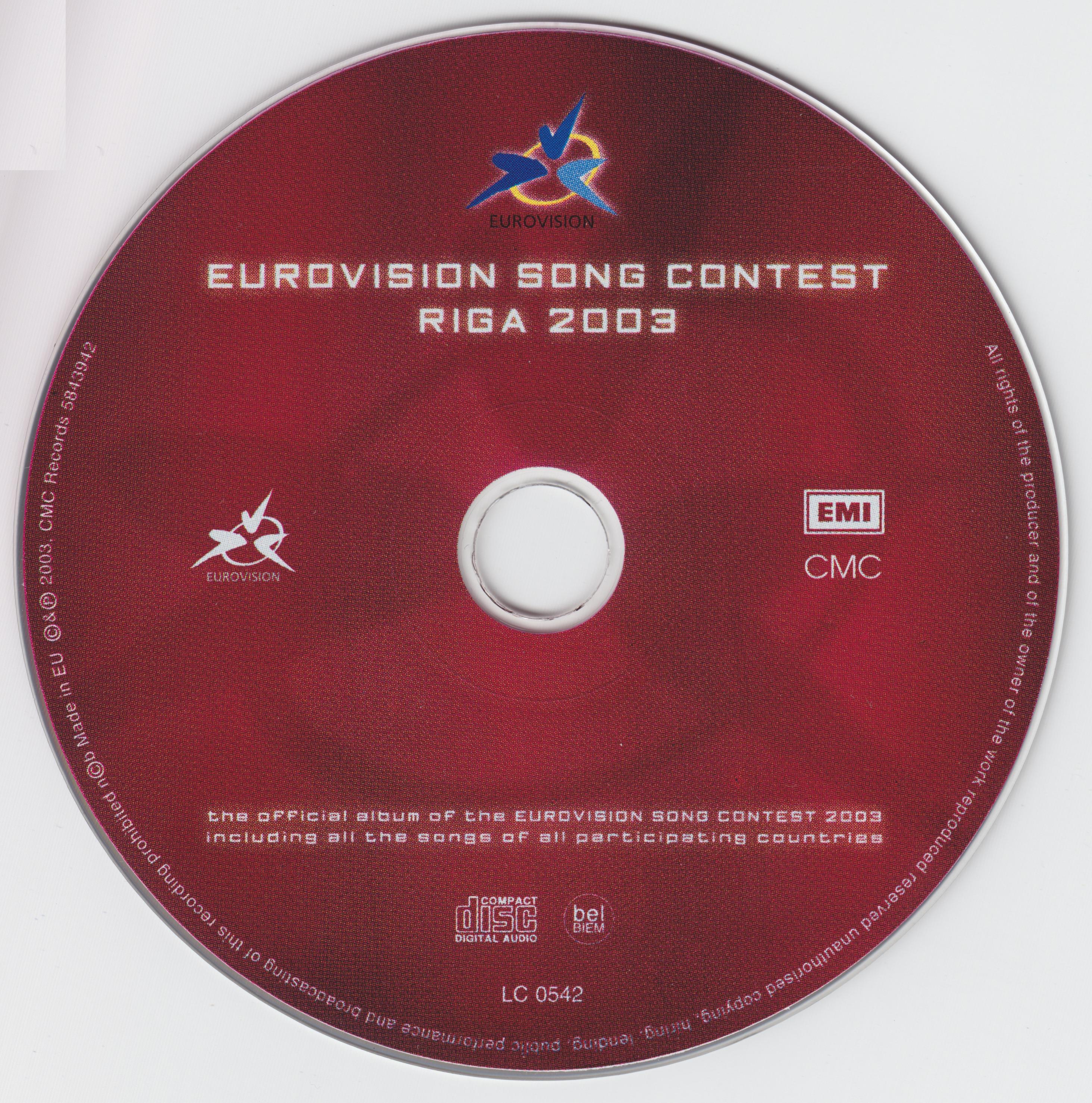 Eurovision Song Contest 2003; Riga : CD